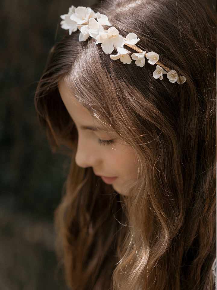 CAMELIA CREAM Headband – Luisa Nicholls